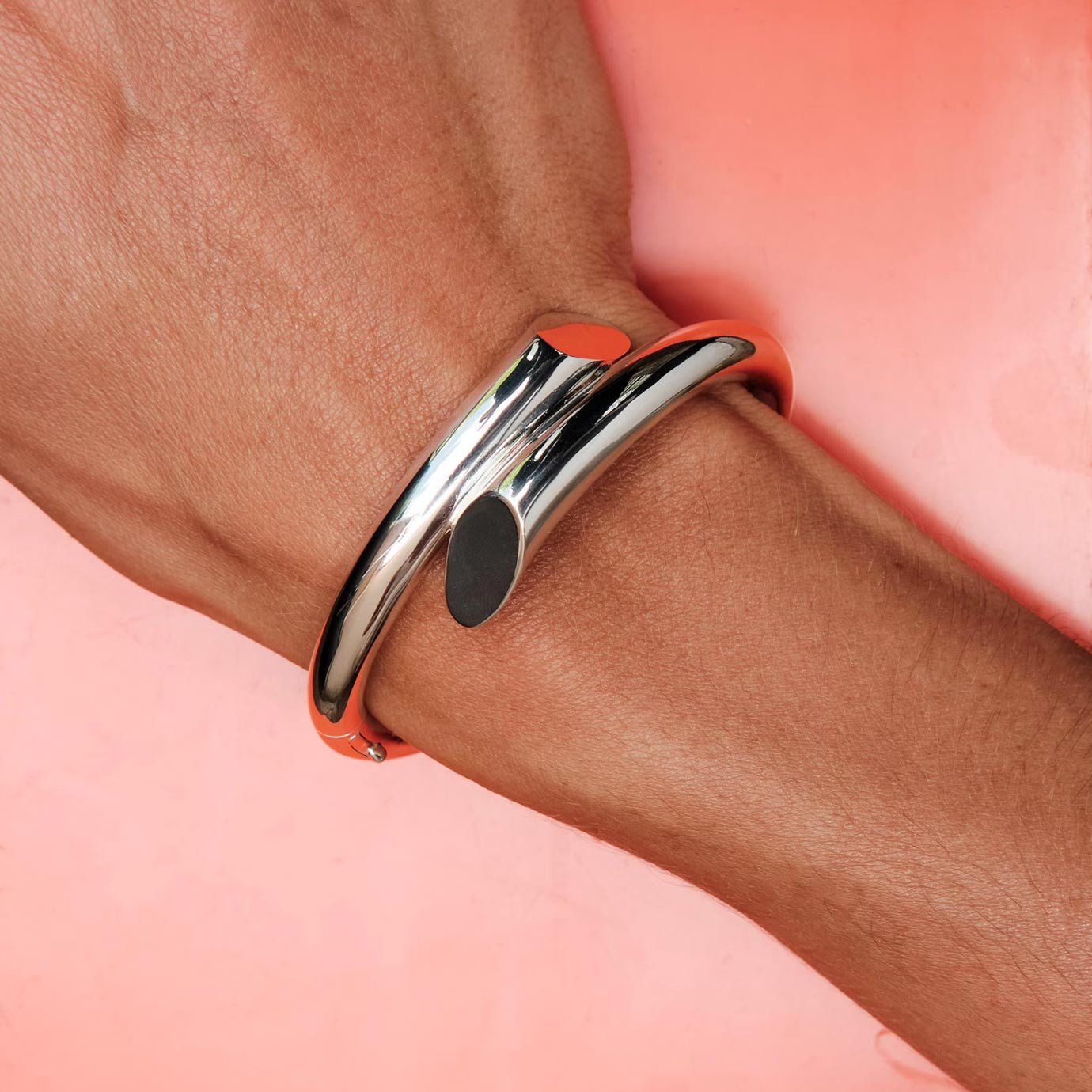 Visuel 2 : Collection Charlotte Chesnais Bordeaux | Bracelet Biseau en argent| Bijoux de Luxe Parenthese Bordeaux