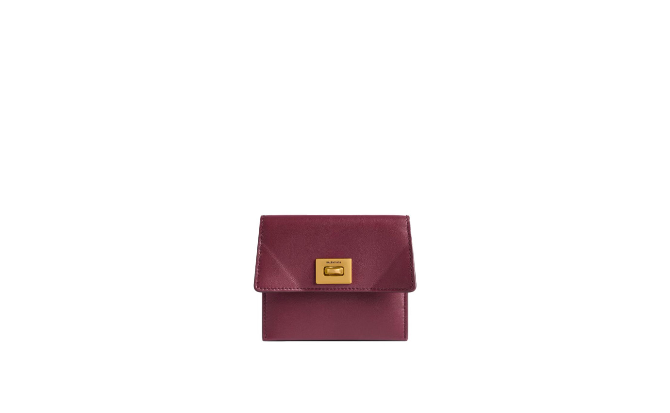 Visuel 1 : Collection Balenciaga Bordeaux | Porte cartes Rodéo bordeaux | Boutique d'accessoires de Luxe Parenthese Bordeaux