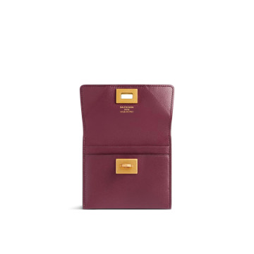 Visuel 3 : Collection Balenciaga Bordeaux | Porte cartes Rodéo bordeaux | Boutique d'accessoires de Luxe Parenthese Bordeaux