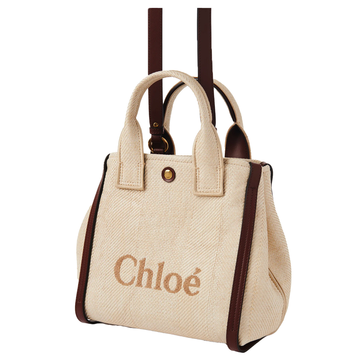 Visuel 2 : Collection Chloé Bordeaux | Sac Carry S effet raphia beige | Sacs de Luxe Parenthese Bordeaux