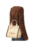 Visuel 5 : Collection Chloé Bordeaux | Sac Carry S effet raphia beige | Sacs de Luxe Parenthese Bordeaux