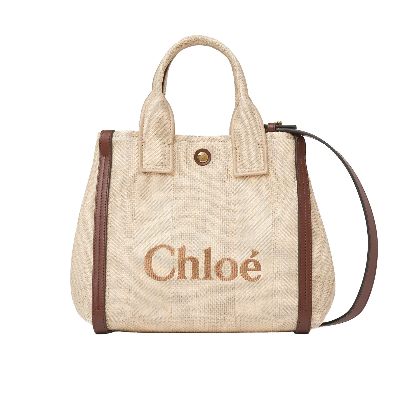 Visuel 1 : Collection Chloé Bordeaux | Sac Carry S effet raphia beige | Sacs de Luxe Parenthese Bordeaux