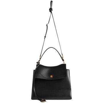 Visuel 4 : Collection Balenciaga Bordeaux | Sac Nano moyen en cuir noir| Sac de Luxe Parenthese Bordeaux