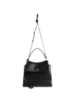 Visuel 4 : Collection Balenciaga Bordeaux | Sac Nano moyen en cuir noir| Sac de Luxe Parenthese Bordeaux