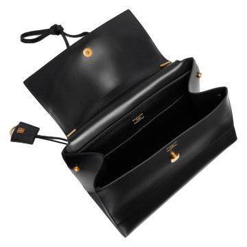 Visuel 5 : Collection Balenciaga Bordeaux | Sac Nano moyen en cuir noir| Sac de Luxe Parenthese Bordeaux