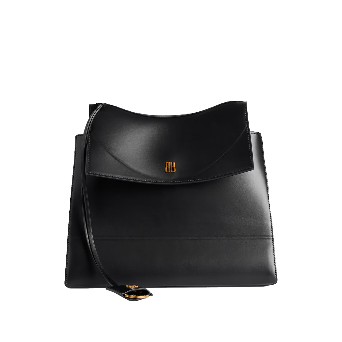 Visuel 1 : Collection Balenciaga Bordeaux | Sac Nano moyen en cuir noir| Sac de Luxe Parenthese Bordeaux