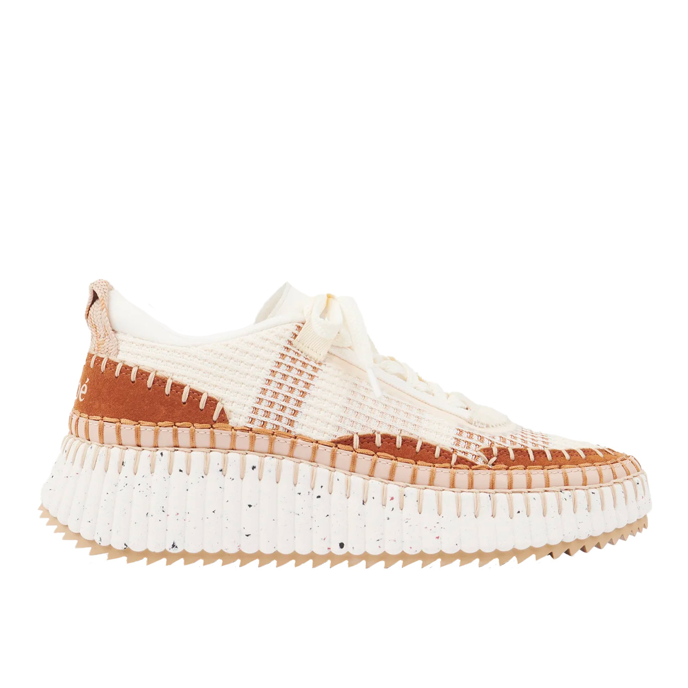 Visuel 1 : Collection Chloé Bordeaux | Sneakers Nama natural brown | Boutique de chaussures de Luxe Parenthese Bordeaux