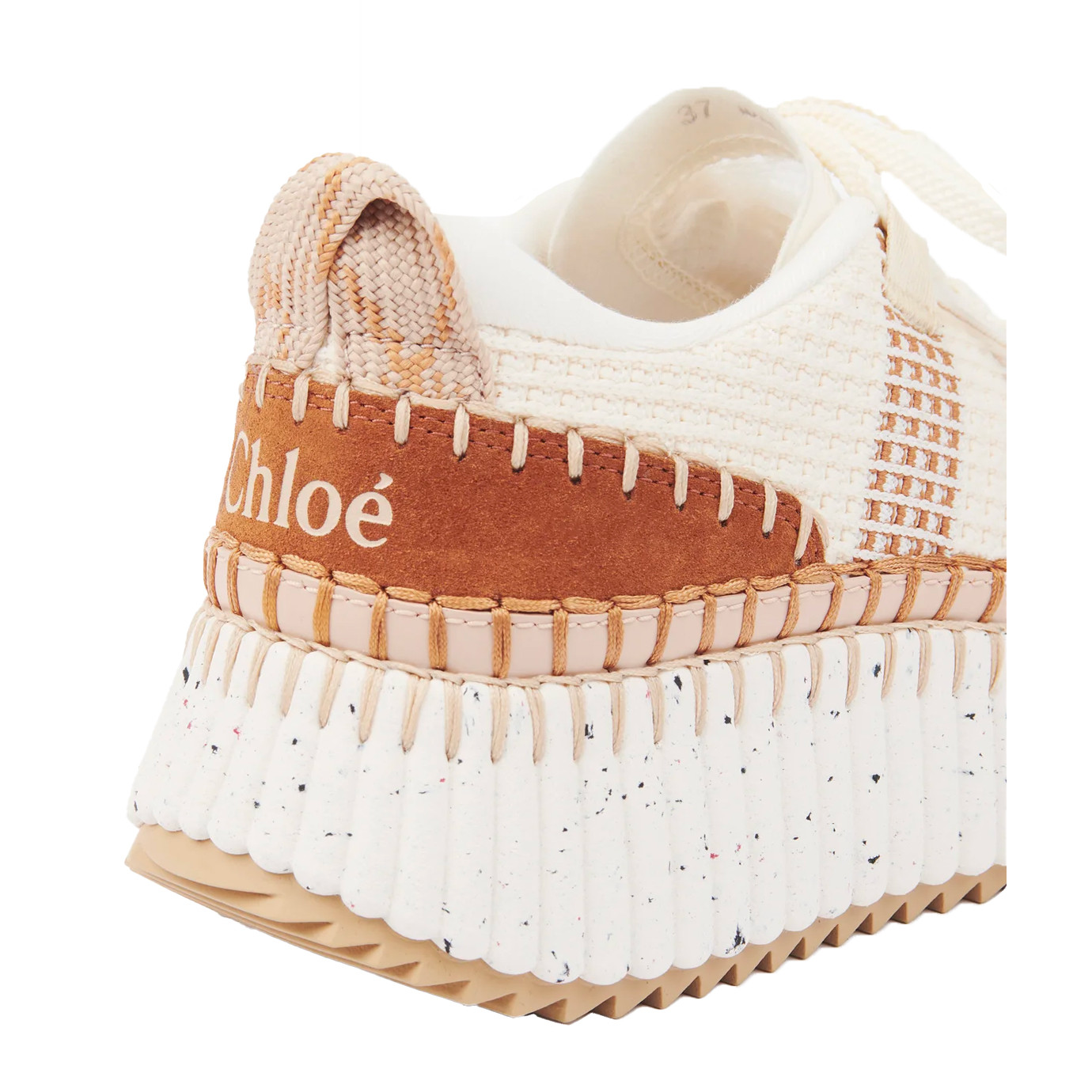 Visuel 3 : Collection Chloé Bordeaux | Sneakers Nama natural brown | Boutique de chaussures de Luxe Parenthese Bordeaux