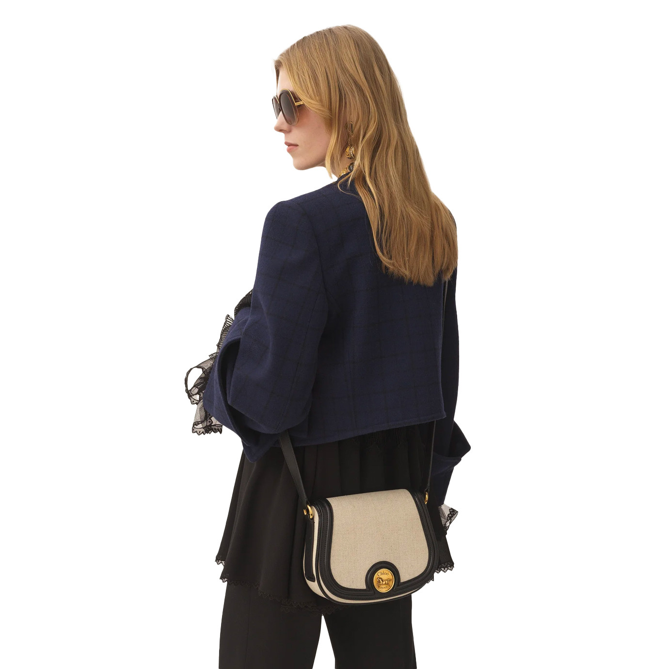 Visuel 2 : Collection Chloé Bordeaux | Besace Horse Medal toile et cuir | Boutique de sacs de Luxe Parenthese Bordeaux
