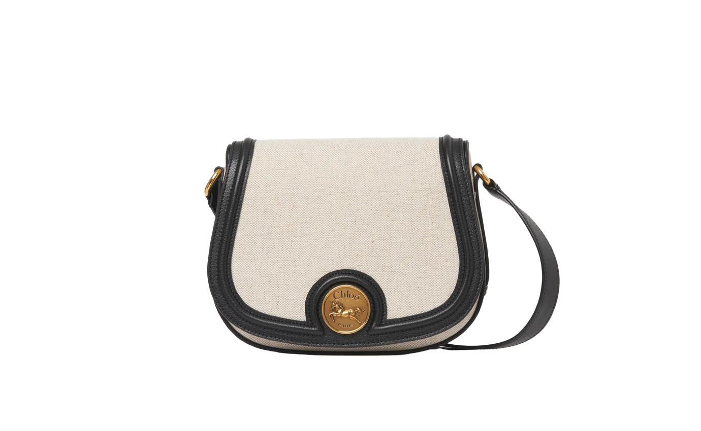 Visuel 1 : Collection Chloé Bordeaux | Besace Horse Medal toile et cuir | Boutique de sacs de Luxe Parenthese Bordeaux