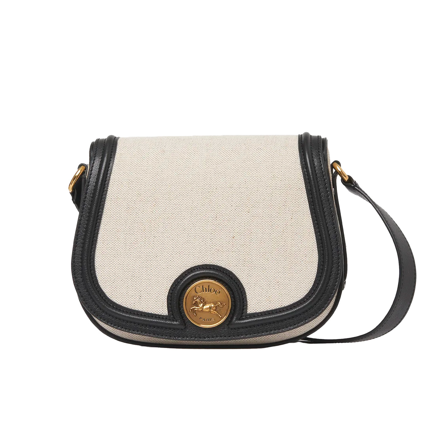 Visuel 1 : Collection Chloé Bordeaux | Besace Horse Medal toile et cuir | Boutique de sacs de Luxe Parenthese Bordeaux
