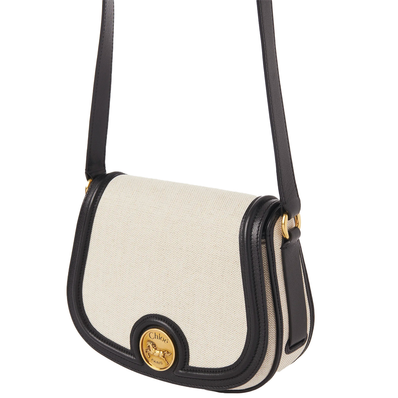 Visuel 3 : Collection Chloé Bordeaux | Besace Horse Medal toile et cuir | Boutique de sacs de Luxe Parenthese Bordeaux