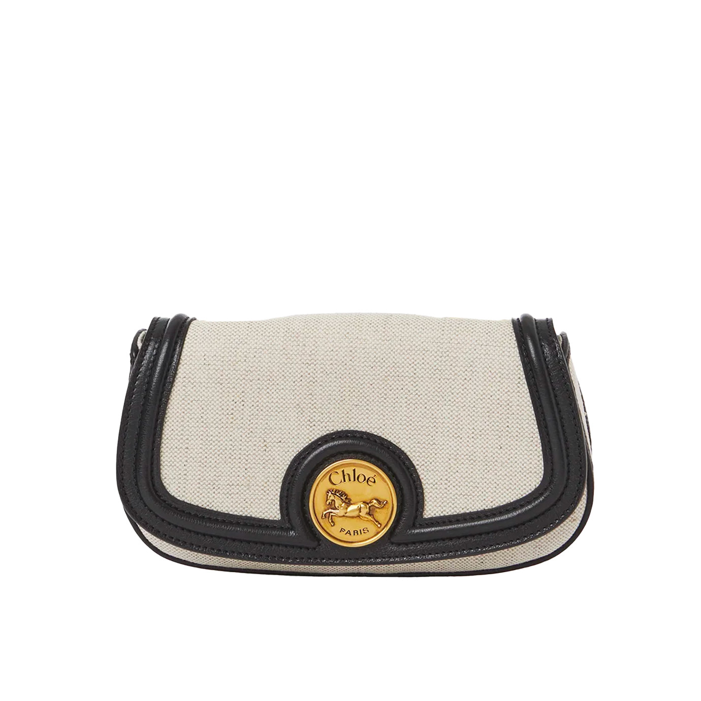 Visuel 1 : Collection Chloé Bordeaux | Petit sac Horse Medal toile et cuir | Boutique de sacs de Luxe Parenthese Bordeaux