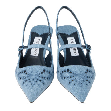 Visuel 4 : jimmy Choo | Escarpin Slingback Didi en denim| Boutique Parenthese