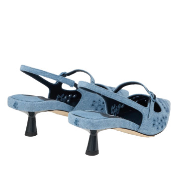 Visuel 5 : jimmy Choo | Escarpin Slingback Didi en denim| Boutique Parenthese
