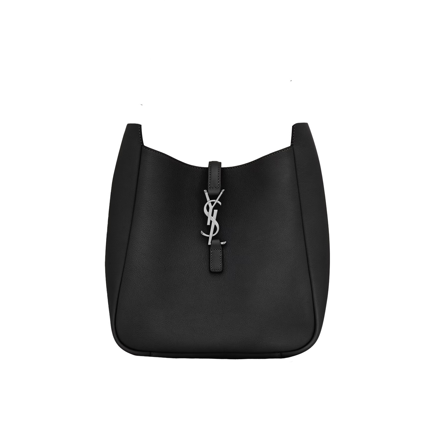 Visuel 1 : Collection Saint Laurent Bordeaux | Sac le 5 à 7 small souple noir et argent| Boutique Parenthese Bordeaux