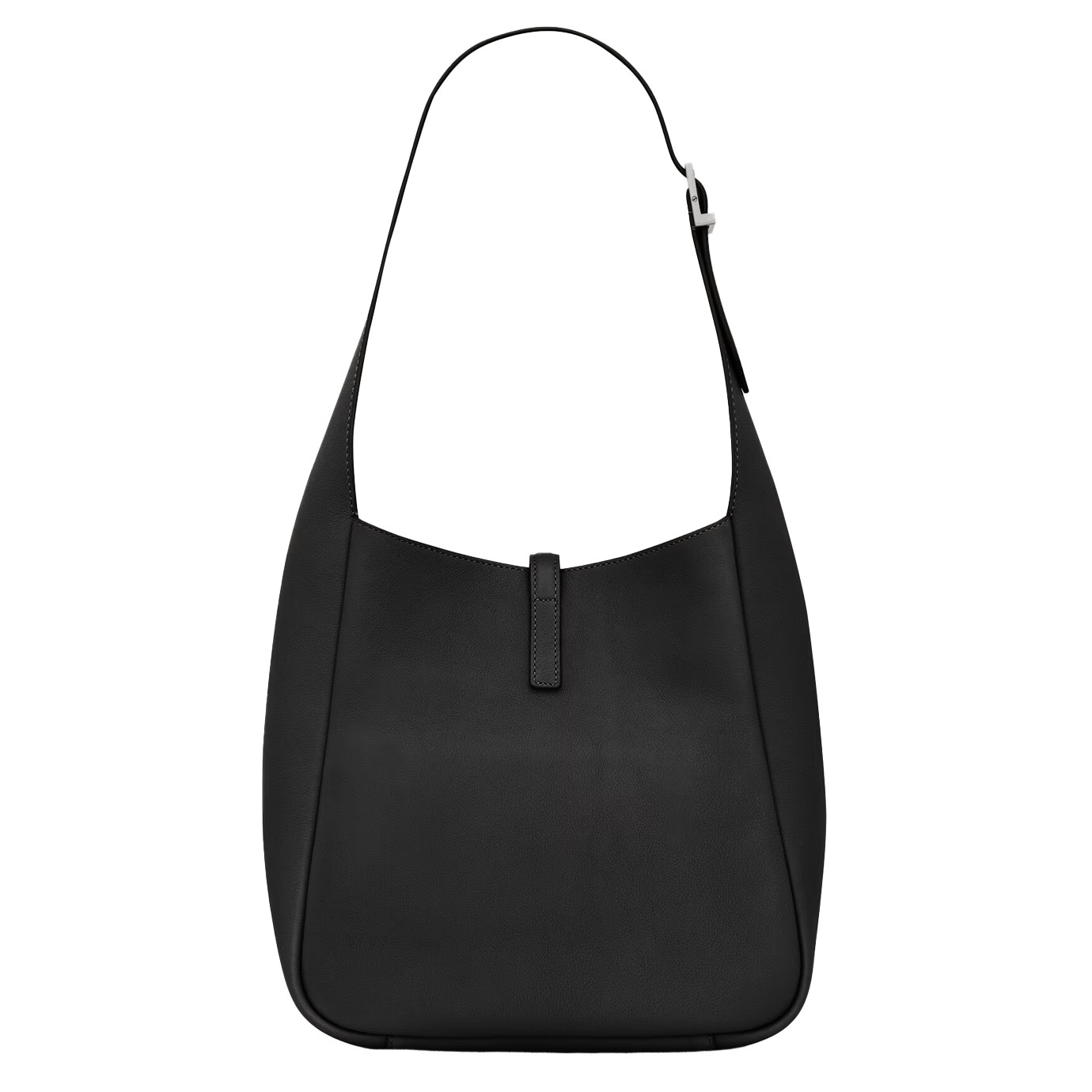 Visuel 3 : Collection Saint Laurent Bordeaux | Sac le 5 à 7 small souple noir et argent| Boutique Parenthese Bordeaux