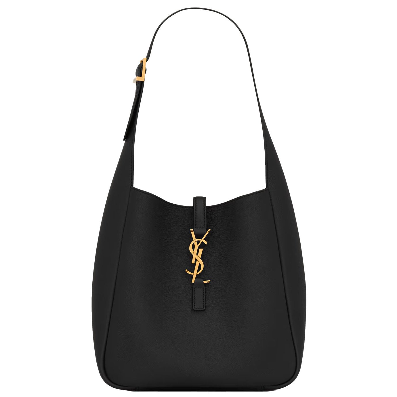 Visuel 2 : Collection Saint Laurent Bordeaux | Sac le 5 à 7 small souple noir et or| Boutique Parenthese Bordeaux