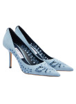 Visuel 2 : Jimmy Choo | Escarpin Love 8,5 cm denim| Boutique Parenthese