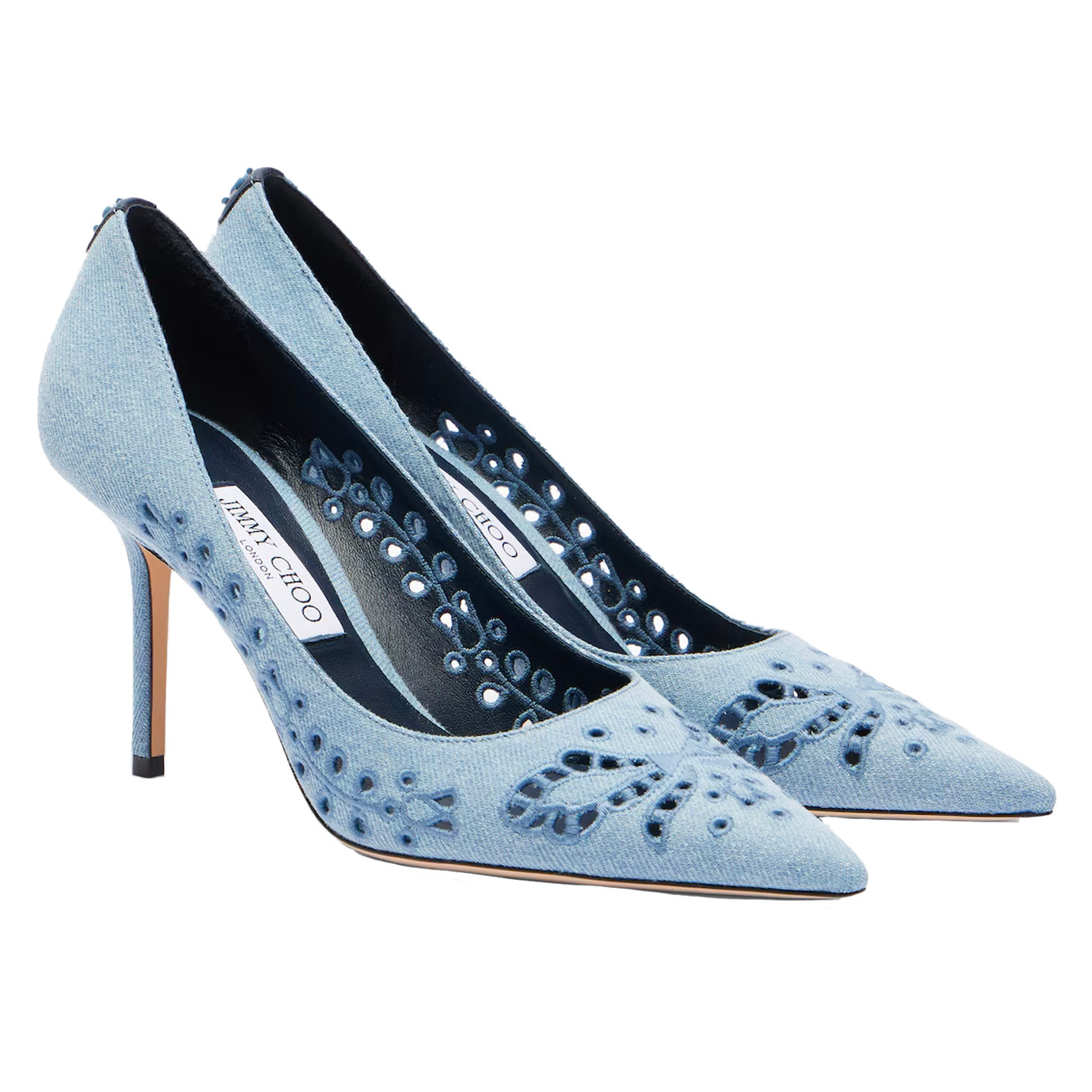 Visuel 2 : Jimmy Choo | Escarpin Love 8,5 cm denim| Boutique Parenthese