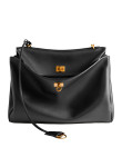 Visuel 1 : Collection Balenciaga Bordeaux | Sac Rodeo medium en cuir Noir|  Sac de Luxe Parenthese Bordeaux