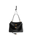 Visuel 4 : Collection Balenciaga Bordeaux | Sac Rodeo medium en cuir Noir|  Sac de Luxe Parenthese Bordeaux