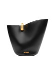 Visuel 1 : Collection Jacquemus| Sac Le Bambola moyen en cuir lisse noir| Boutique de sacs de Luxe Parenthese Bordeaux