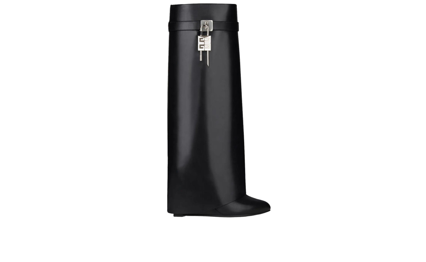 Visuel 1 : Givenchy | Botte Shark en cuir noir| Boutique Parenthese