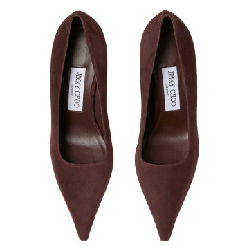 Visuel 3 : Jimmy Choo | Escarpin Ixia 8 cm chocolat| Boutique Parenthese