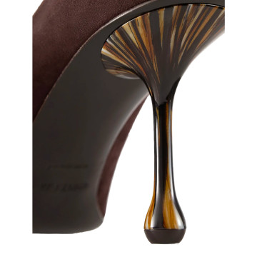 Visuel 4 : Jimmy Choo | Escarpin Ixia 8 cm chocolat| Boutique Parenthese