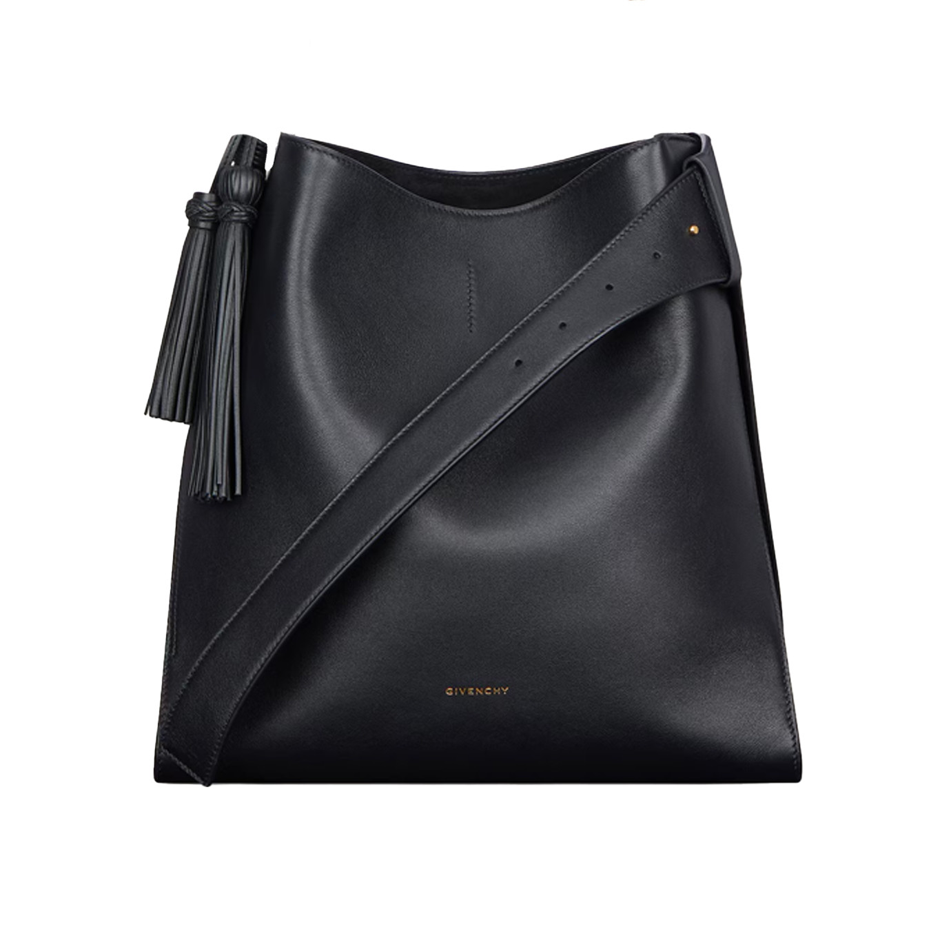 Visuel 1 : Givenchy | Sac Hobo Ceinture cuir noir medium| Boutique Parenthese