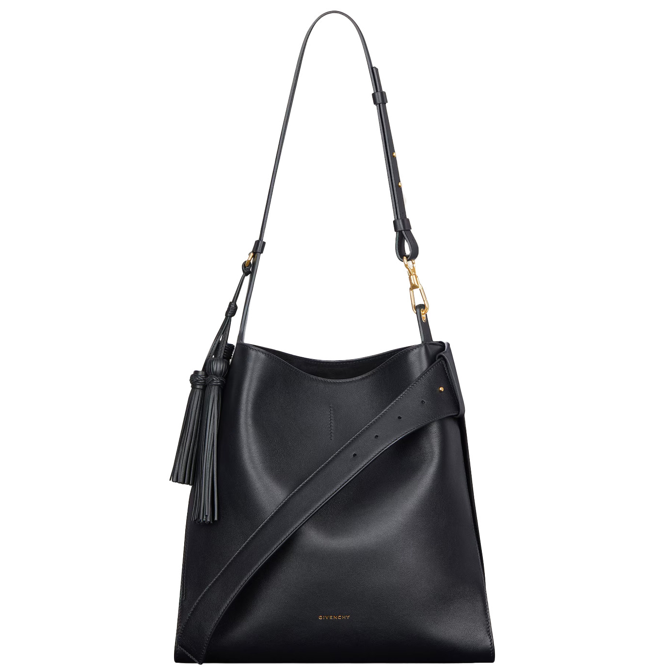 Visuel 2 : Givenchy | Sac Hobo Ceinture cuir noir medium| Boutique Parenthese