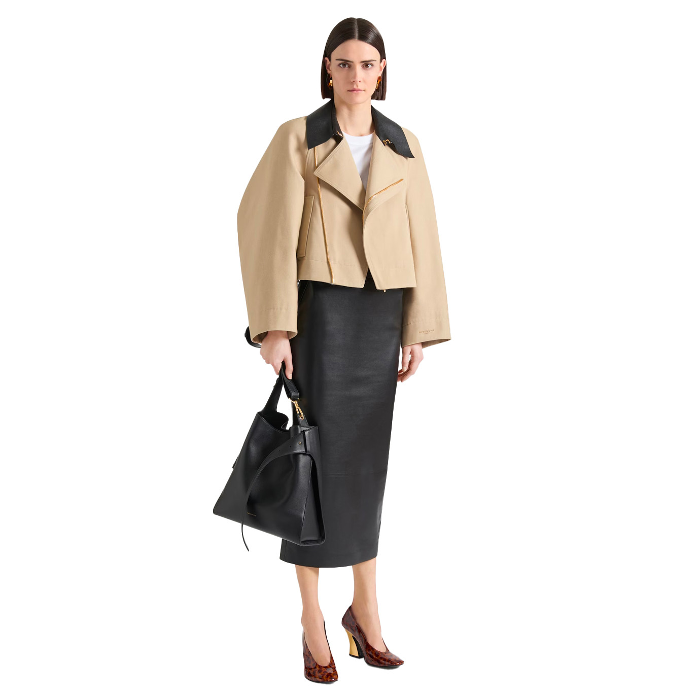 Visuel 3 : Givenchy | Sac Hobo Ceinture cuir noir medium| Boutique Parenthese