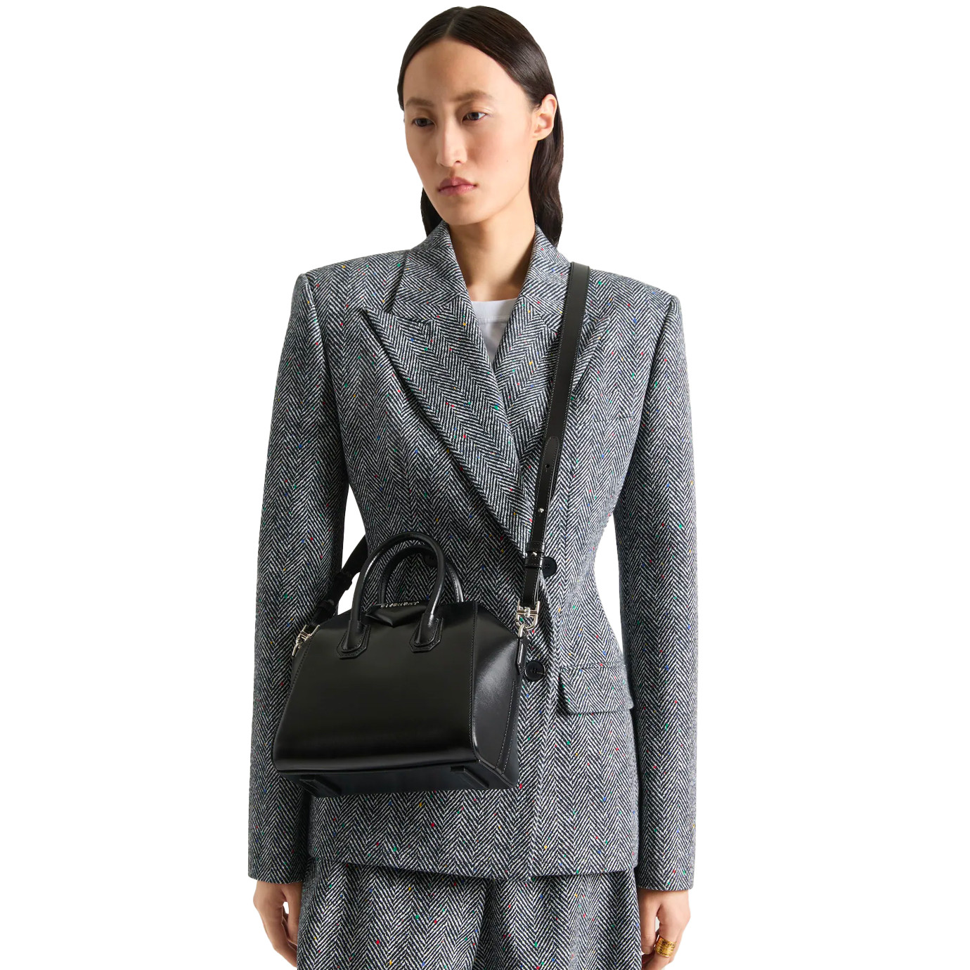 Visuel 3 : Givenchy | Sac Antigona mini cuir noir| Boutique Parenthese