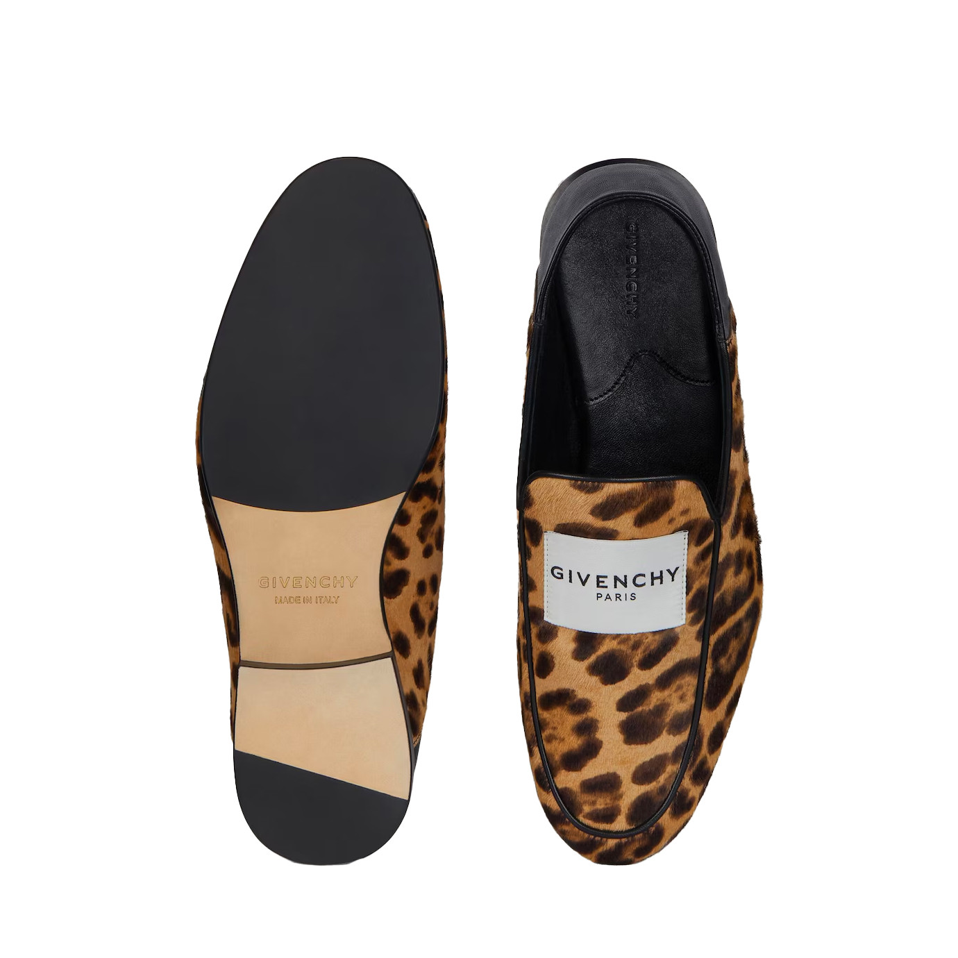 Visuel 3 : Givenchy Chaussure | Mocassin Label en cuir pony léopard| Boutique Parenthese