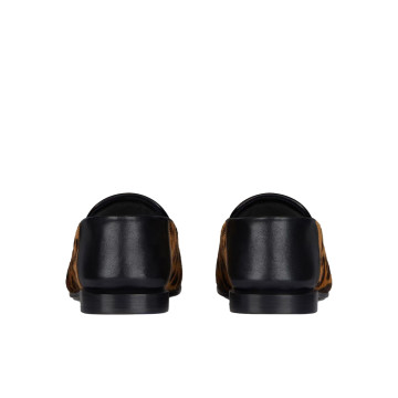 Visuel 4 : Givenchy Chaussure | Mocassin Label en cuir pony léopard| Boutique Parenthese