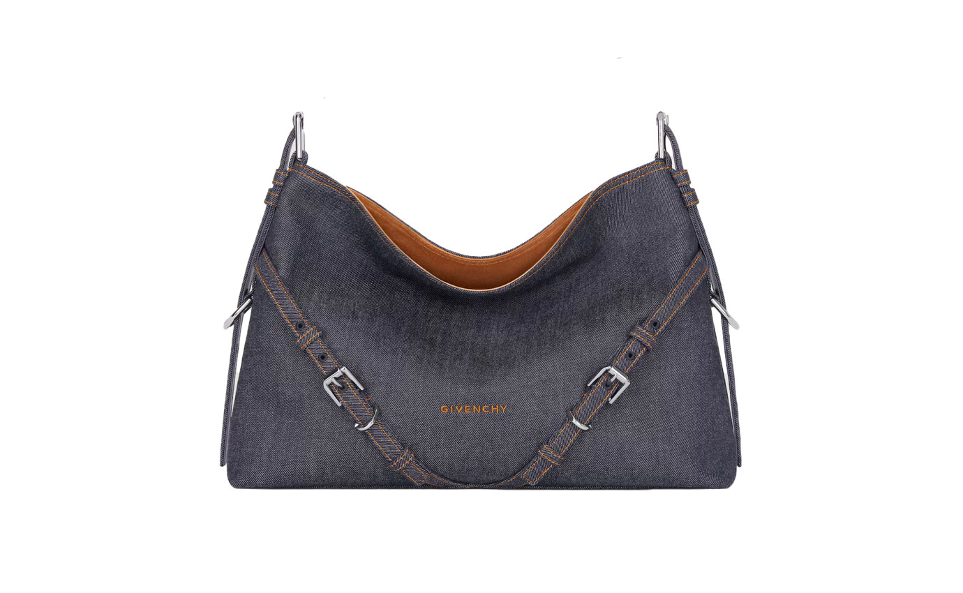 Visuel 1 : Givenchy | Sac Voyou médium en denim bleu| Boutique de sacs luxe Parenthese
