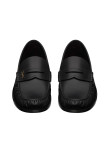 Visuel 2 : Saint Laurent Chaussure | Mocassin Laurent en cuir noir| Boutique Parenthese