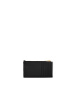 Visuel 2 : Saint Laurent Accessoire | Porte cartes Cassandre en cuir noir et or | Boutique Parenthese