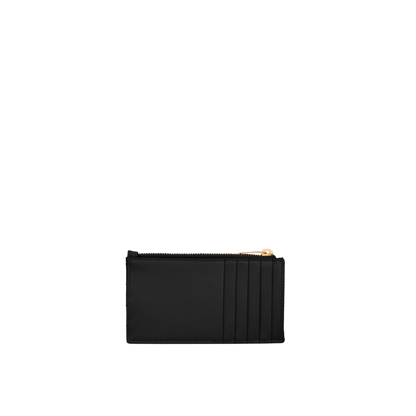 Visuel 2 : Saint Laurent Accessoire | Porte cartes Cassandre en cuir noir et or | Boutique Parenthese