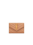 Visuel 1 : Saint Laurent Accessoire | Portefeuille Cassandre en cuir nude| Boutique Parenthese