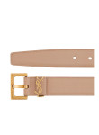 Visuel 2 : Collection Saint Laurent Bordeaux | Ceinture Cassandre en cuir nude et or| Boutique Parenthese Bordeaux