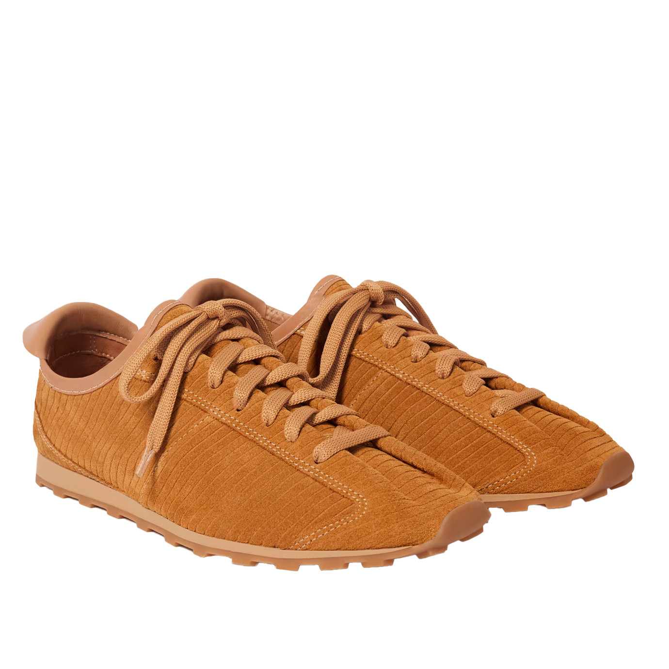 Visuel 2 : Collection Jacquemus Bordeaux | Sneakers les Tennis en veau velours camel| Parenthese Bordeaux