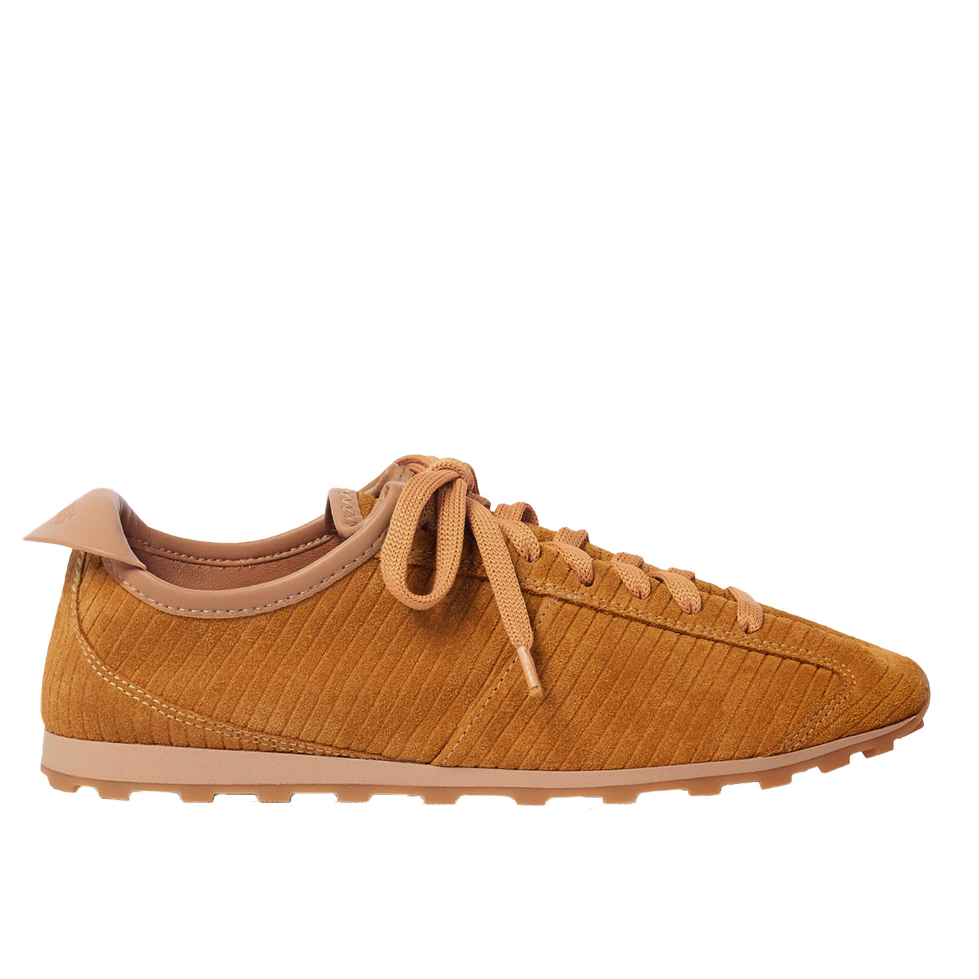 Visuel 1 : Collection Jacquemus Bordeaux | Sneakers les Tennis en veau velours camel| Parenthese Bordeaux