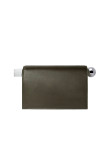 Visuel 2 : Collection Jacquemus | La pochette Rond Carré en cuir kaki| Boutique de sac de luxe Parenthese Bordeaux