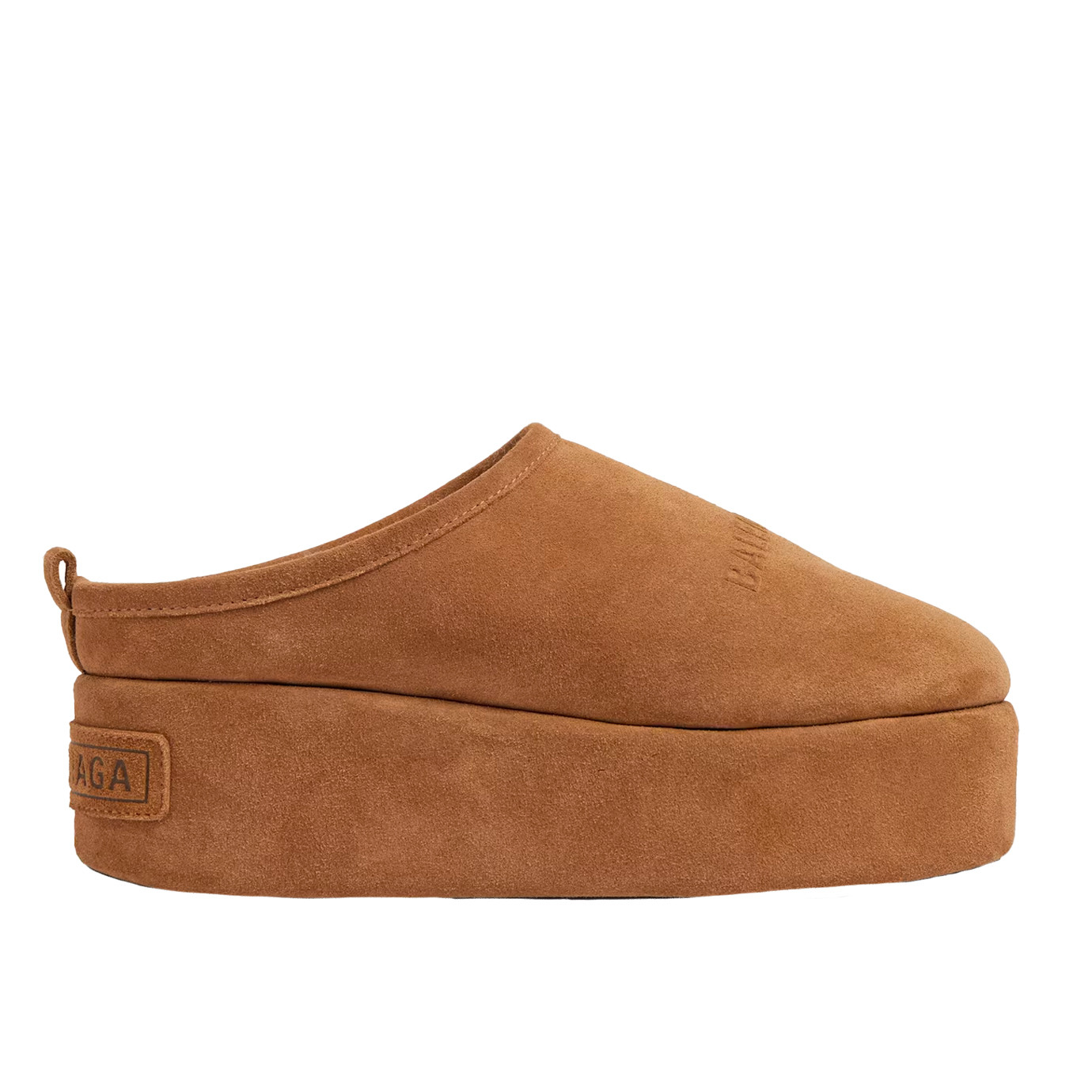 Visuel 1 : Collection Balenciaga Bordeaux | Mule à plateforme Alaska camel| Chaussures de Luxe Parenthese Bordeaux