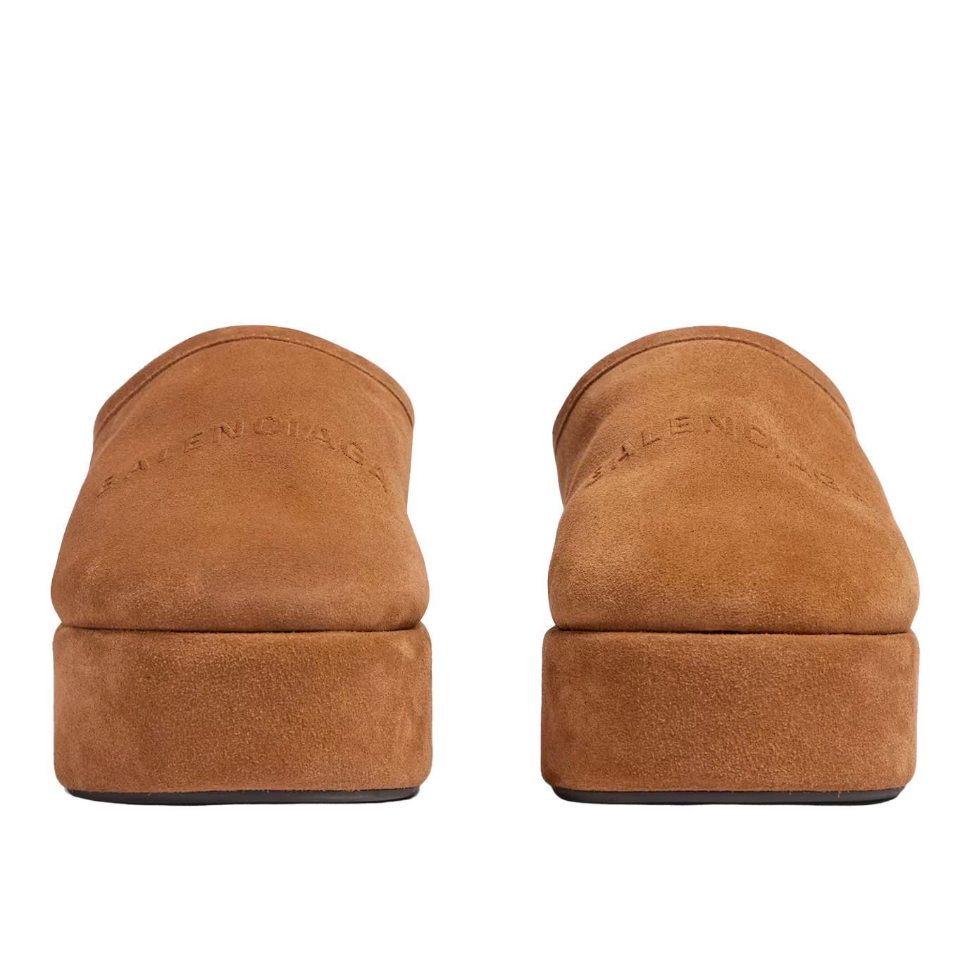 Visuel 3 : Collection Balenciaga Bordeaux | Mule à plateforme Alaska camel| Chaussures de Luxe Parenthese Bordeaux