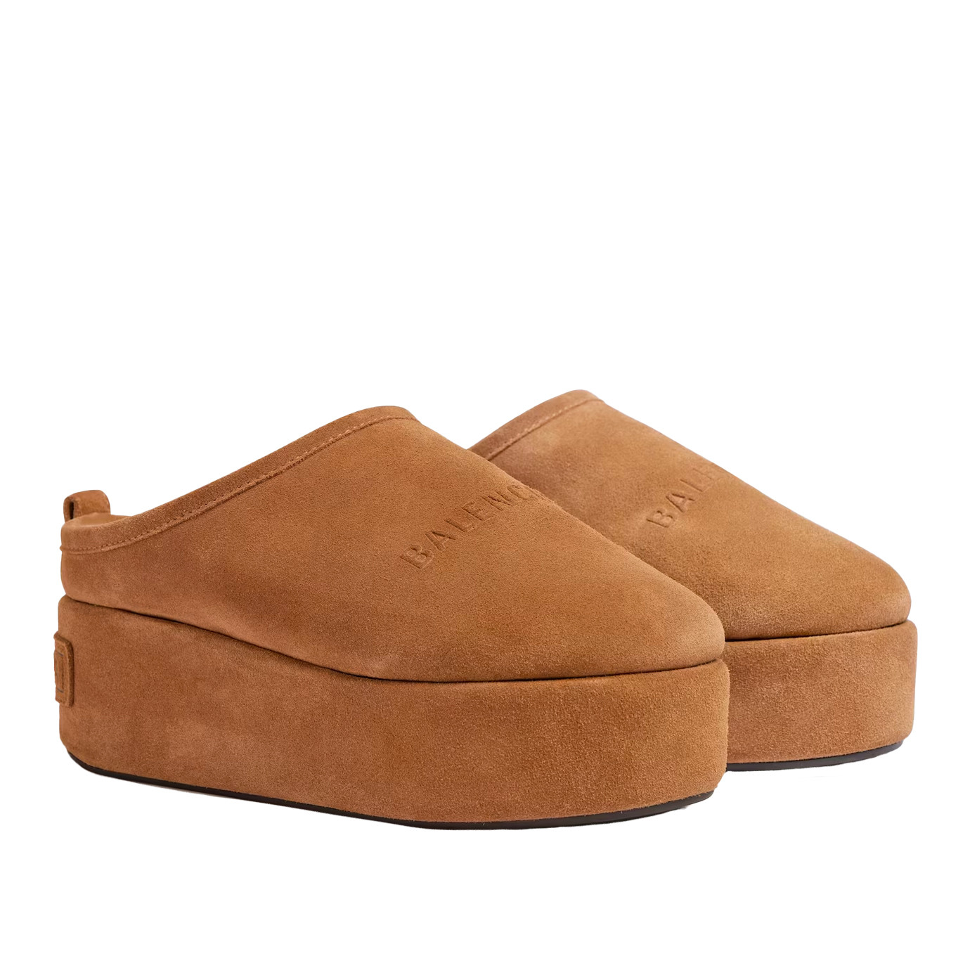 Visuel 2 : Collection Balenciaga Bordeaux | Mule à plateforme Alaska camel| Chaussures de Luxe Parenthese Bordeaux