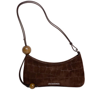 Visuel 1 : Collection Jacquemus Bordeaux | Sac Le Bisou croco marron| Boutique de sac de Luxe Parenthese Bordeaux