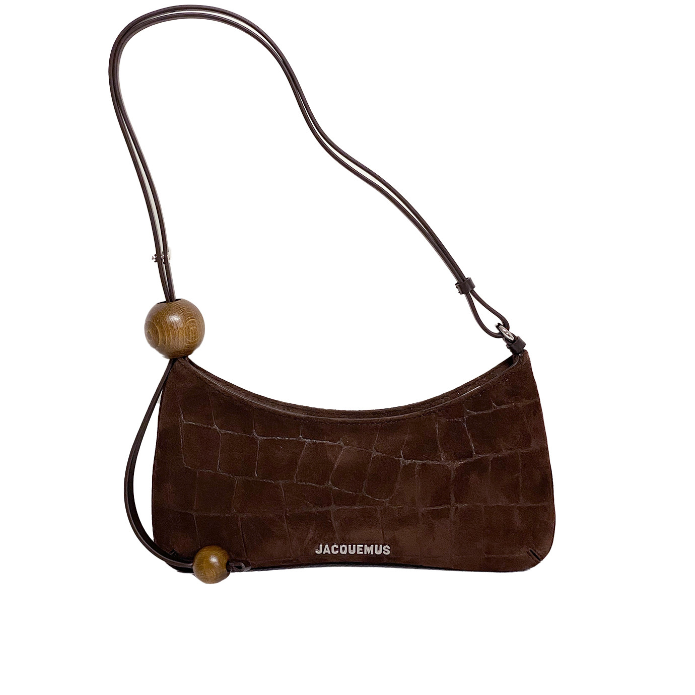 Visuel 1 : Collection Jacquemus Bordeaux | Sac Le Bisou croco marron| Boutique de sac de Luxe Parenthese Bordeaux